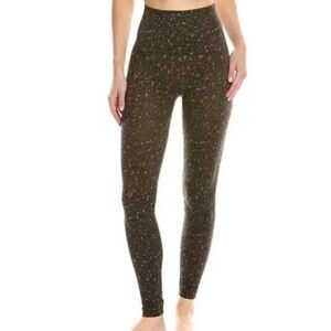 NWT Spanx Look At Me Now Olive Leopard‎ Animal Print Seamless Leggings Size M